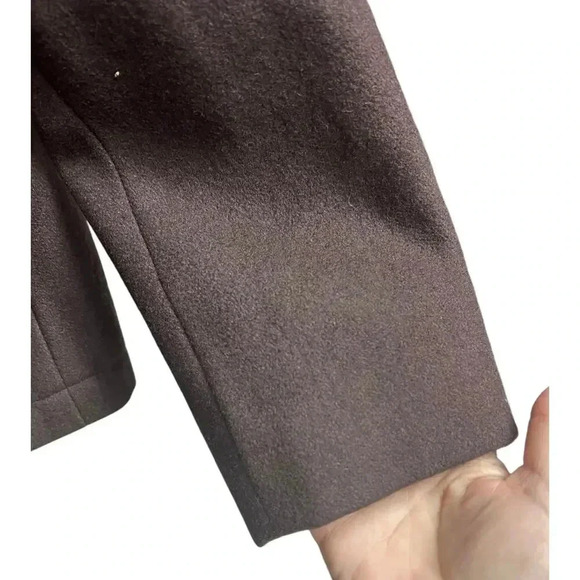 J.Crew Women's Brown Wool Blend Zip Up Jacket Medium - Picture 8 of 9